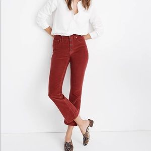 Madewell Burnt Orange Corduroy Cali Demi-Boot